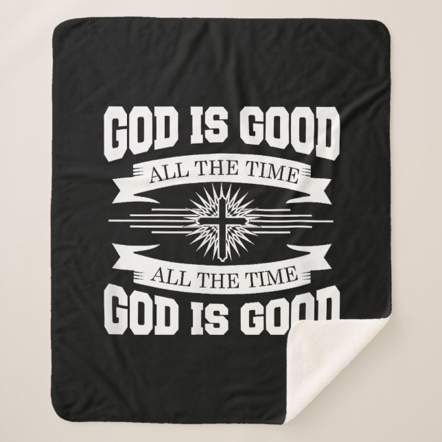 Gott ist immer gut - Christlich Sherpadecke (Vorderseite)