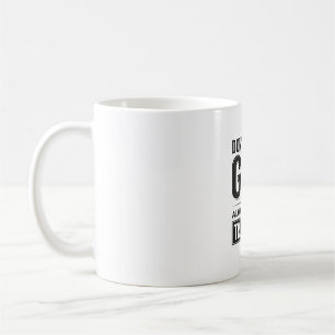Gott ist immer pünktlich Christliches Typografie-D Kaffeetasse