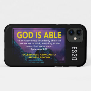 GOTT IST IN DER LAGE Ephesianer 3:20 Christlich Case-Mate iPhone Hülle