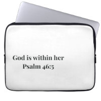 Gott Ist In Ihr Laptop Hülle Christlicher Bibelver