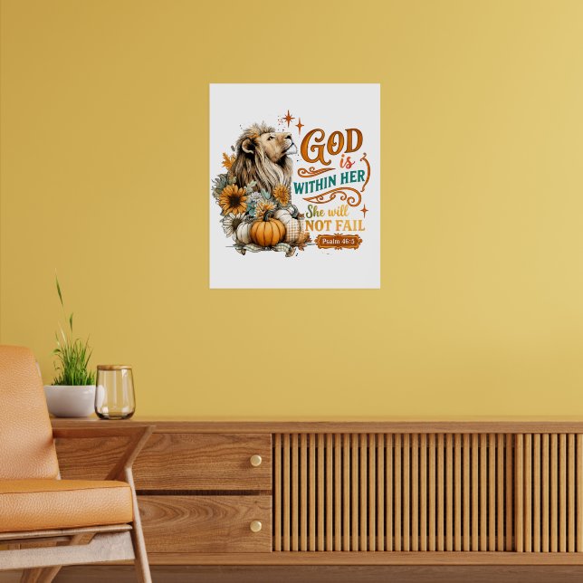 Gott ist in ihr... poster (Wohnzimmer 2)