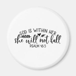 Gott ist in ihr, sie wird nicht fallen magnet