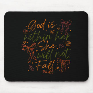 Gott ist in ihr, sie wird nicht fallen mousepad