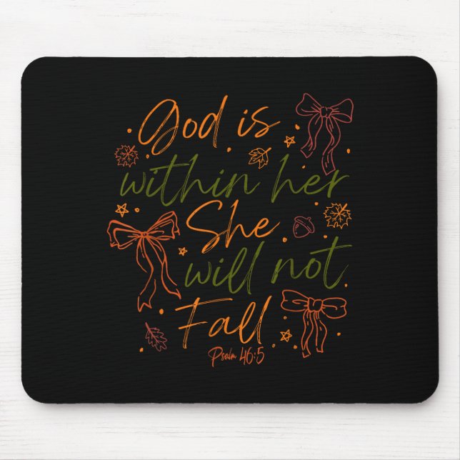 Gott ist in ihr, sie wird nicht fallen mousepad (Vorne)