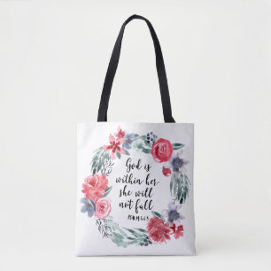 Gott ist in ihr, sie wird nicht fallen tasche