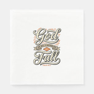 Gott ist in ihr, sie wird nicht fallen Vintage-Shi Serviette