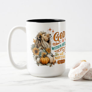 Gott ist in ihr... zweifarbige tasse