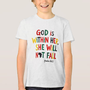 Gott ist in ihrem dreizehnten spirituellen Zitat _ Tri-Blend Shirt