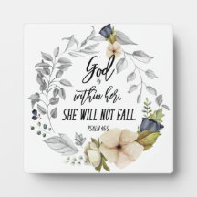 Gott ist in ihrer Bibel Verse Elegante Blume