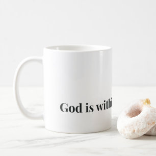 Gott ist in ihrer Tasse Christlicher Bibelvers Kaf