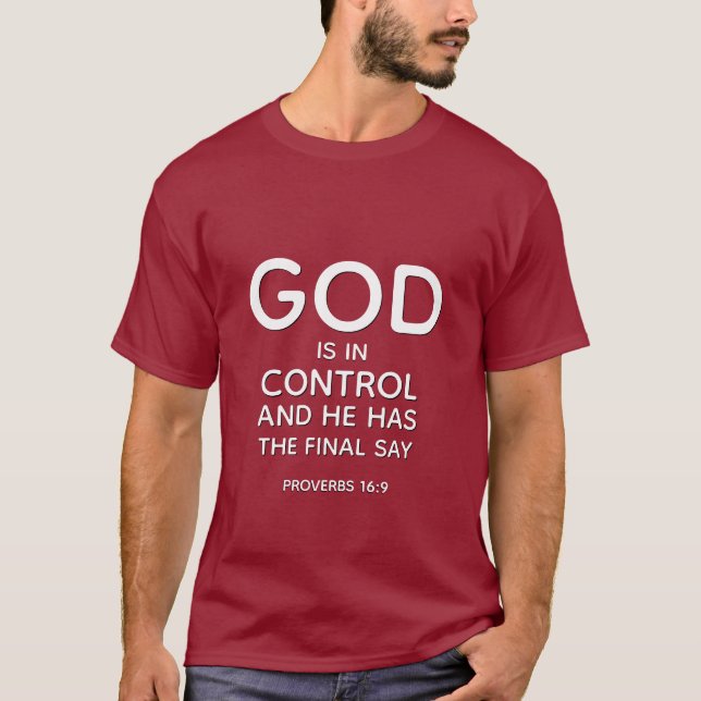 GOTT IST IN KONTROLLE T-Shirt (Vorderseite)