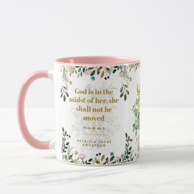 Gott ist inmitten ihres PSALM 46:5 Tasse (Links)