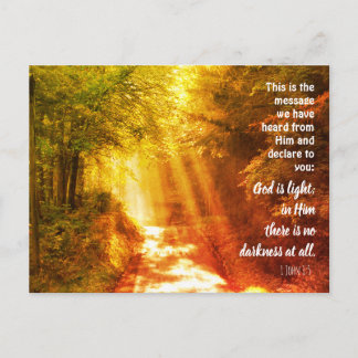 Gott ist leicht, Custom Christlich Postcard Postkarte