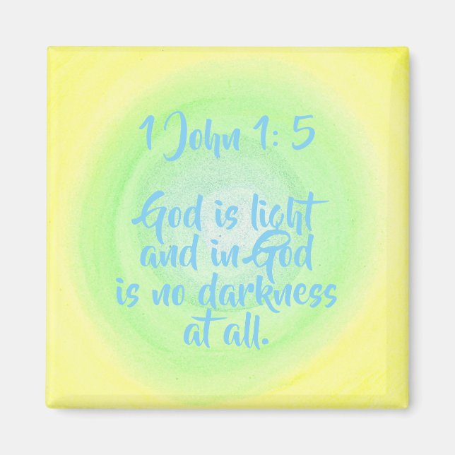 Gott ist Licht, in Gott ist keine Finsternis, 1 Jo Magnet (Vorne)