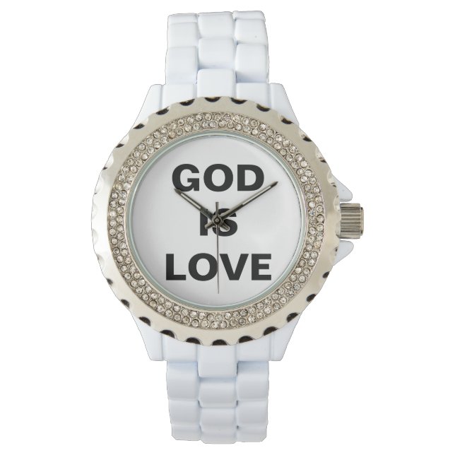 Gott ist Liebe Armbanduhr (Vorderseite)