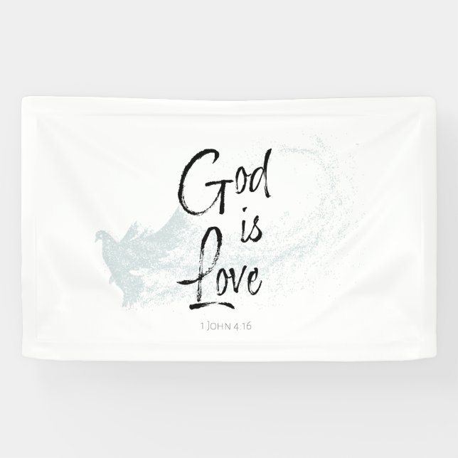 Gott ist Liebe Banner (Horizontal)