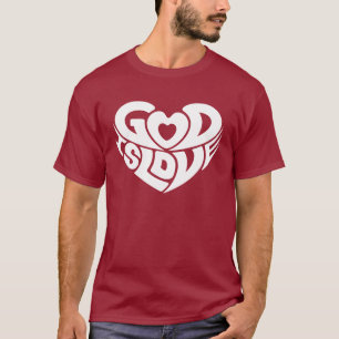 Gott ist Liebe-Bibel-Versscripture-cooles T-Shirt
