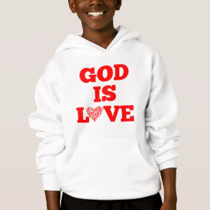 Gott ist Liebe Bibel Zitat Boys Hoodie