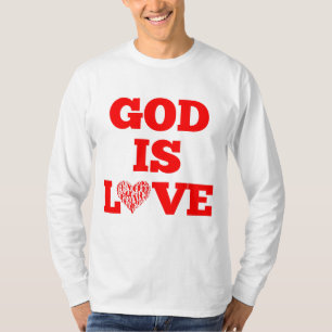 Gott ist Liebe Bibel Zitat Männer T-Shirt