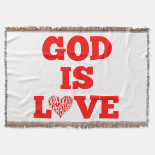 Gott ist Liebe Biodizenz Decke