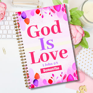 Gott ist Liebe Boho Christlich Teen Girl Journal Notizbuch