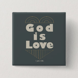 Gott ist Liebe Button