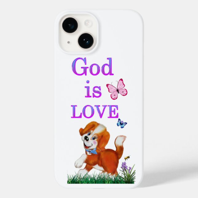 Gott ist Liebe Case-Mate iPhone 14 Hülle (Rückseite)
