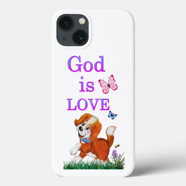 Gott ist Liebe Case-Mate iPhone Hülle (Rückseite)