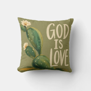 GOTT IST LIEBE Christliches Ermutigungsgeschenk Kissen
