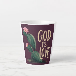 GOTT IST LIEBE Christliches Ermutigungsgeschenk Milchtasse