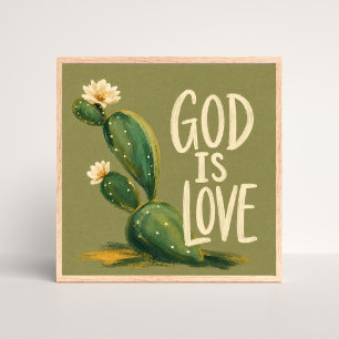 GOTT IST LIEBE Christliches Ermutigungsgeschenk Poster