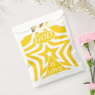 "Gott ist Liebe" Cyber Gelber Stern - VBS, Retreat Geschenktütchen