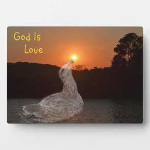 Gott ist Liebe Fotoplatte