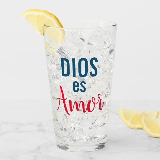 Gott ist Liebe Glas (Vorderseite Ice)