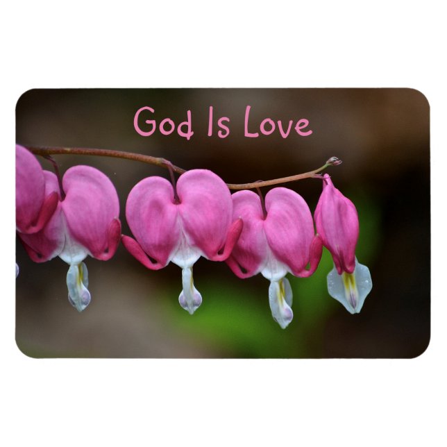 Gott ist Liebe Herz Magnet (Horizontal)