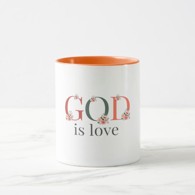 Gott ist Liebe Kaffee Tasse (Zentrum)