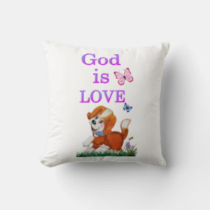 Gott ist Liebe Kissen