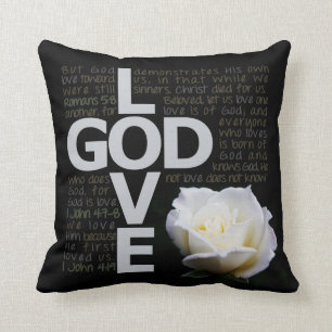 Gott ist Liebe Kissen