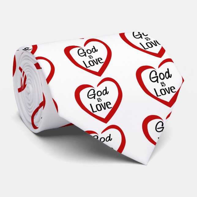 Gott ist Liebe Krawatte (Gerollt)