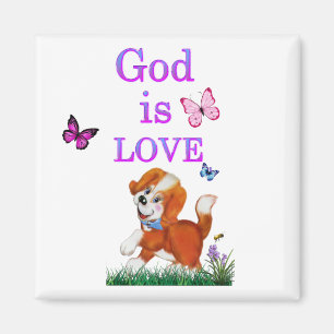 Gott ist Liebe Magnet