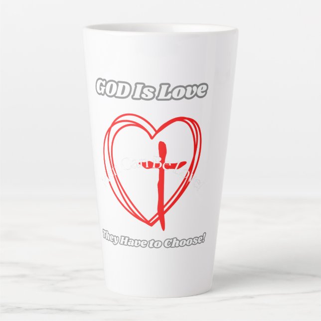 Gott ist Liebe. Milchtasse (Vorderseite)