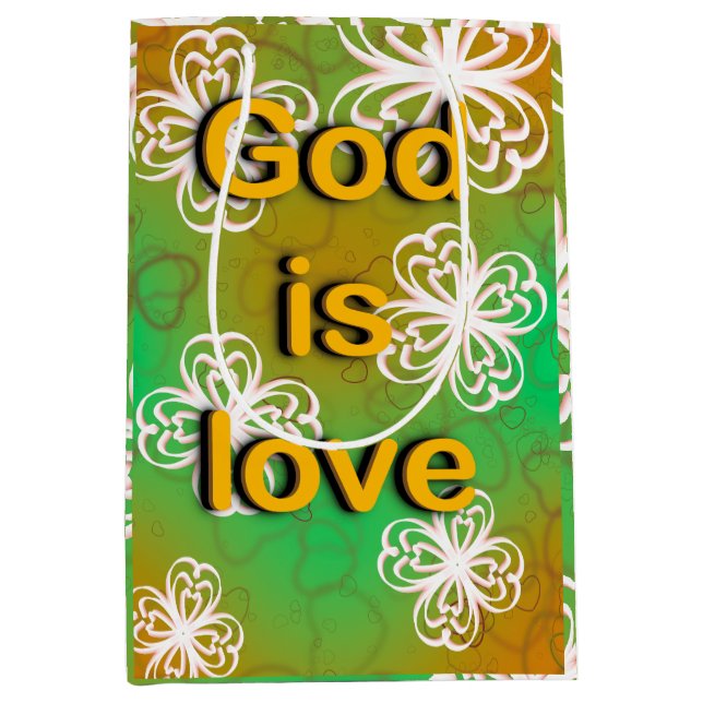 Gott ist Liebe Mittlere Geschenktüte (Vorderseite)