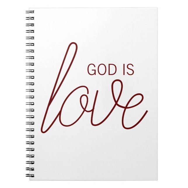 Gott ist Liebe Modernes Christliches Gebetsblatt Notizblock (Vorderseite)