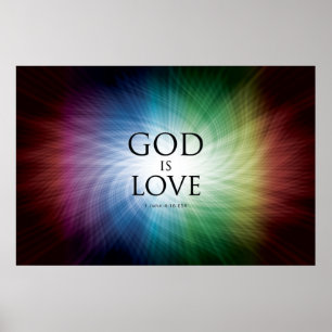 Gott ist Liebe - Plakat