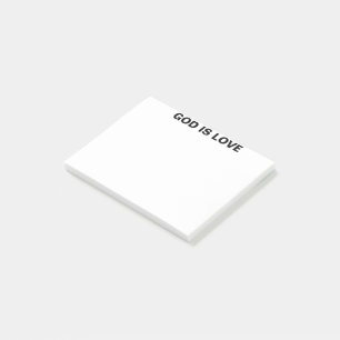 Gott ist Liebe Post-it Klebezettel