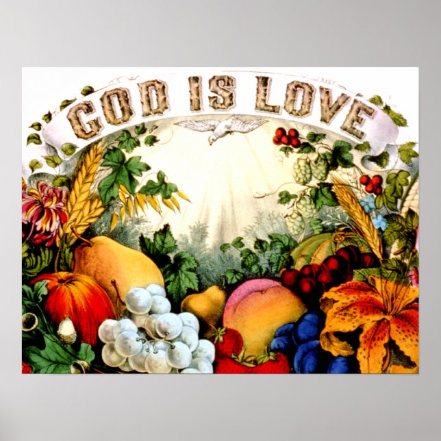 Gott ist Liebe Poster PRINT (Vorne)