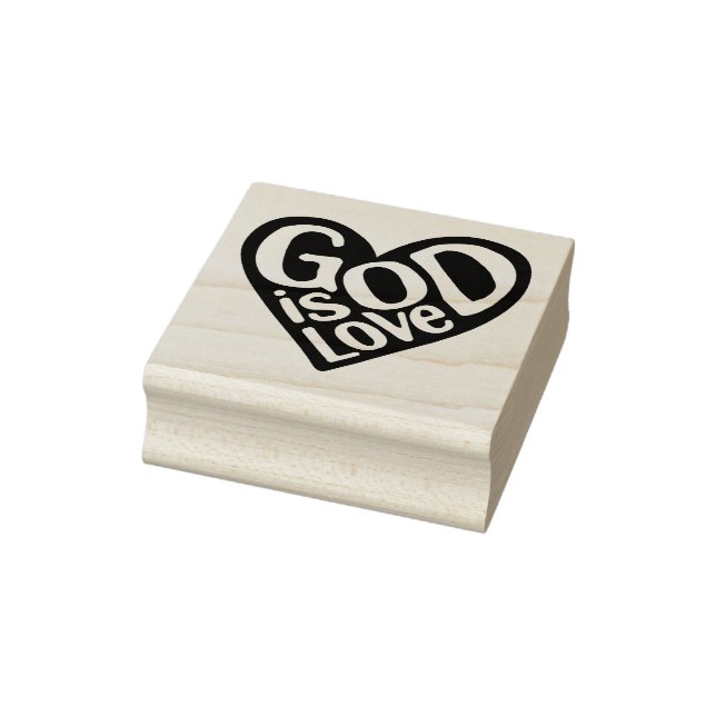 Gott ist Liebe wie Jesus zitiert die Liebe Gottes  Gummistempel (Stempel)
