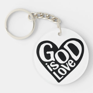 Gott ist Liebe wie Jesus zitiert die Liebe Gottes Schlüsselanhänger