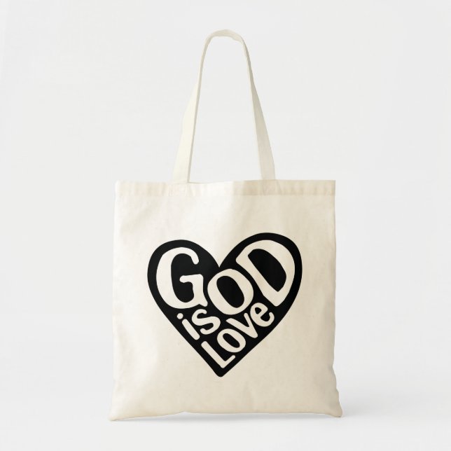 Gott ist Liebe wie Jesus zitiert die Liebe Gottes  Tragetasche (Vorne)
