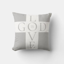 Gott ist Liebe Zitat Christlich Grau und Weiß